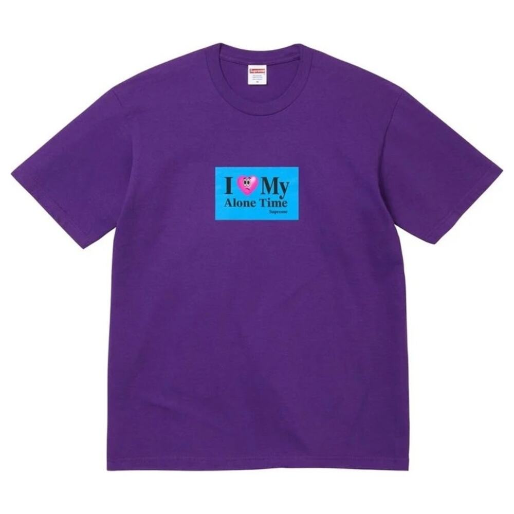 Supreme Alone Time Tee Purple XXL Brand New Authentic Streetwear Graphic T-Shirt